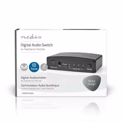 Nedis ASWI2514BK commutateur audio Noir - Vue supplémentaire 7