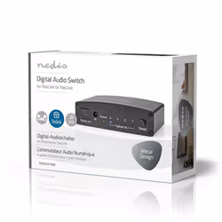 Nedis ASWI2514BK commutateur audio Noir - Vue supplémentaire 8