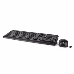 Nedis KBMCW100BKND clavier Souris incluse RF sans fil QWERTY Nordique Noir