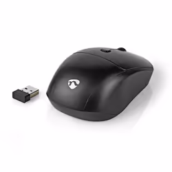 Nedis KBMCW100BKND clavier Souris incluse RF sans fil QWERTY Nordique Noir - Vue supplémentaire 4