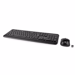 Nedis KBMCW100BKFR clavier Souris incluse RF sans fil AZERTY Français Noir