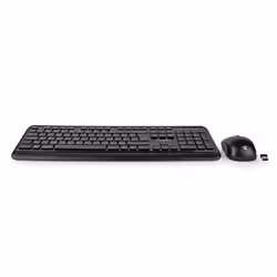 Nedis KBMCW100BKBE clavier Souris incluse RF sans fil AZERTY Belge Noir
