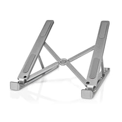 Nedis NBSTND100SI Support de livres Supports de Laptop Aluminium 17"