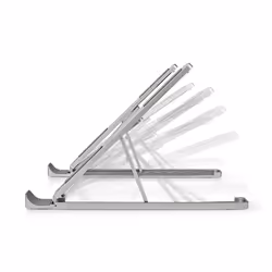 Nedis NBSTND100SI Support de livres Supports de Laptop Aluminium 17"