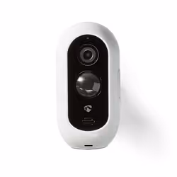 Nedis WIFICBO30WT, Caméra de sécurité IP, Intérieure et extérieure, Sans fil, 3 dBi, Plafond/mur, Blanc