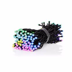 Nedis WIFILX01C168, Guirlande lumineuse décorative, Noir, IP65, Noir, 168 lampe(s), Module LED SMD