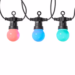 Nedis WIFILP03C10, Guirlande lumineuse décorative, Noir, IP65, Noir, 10 lampe(s), LED