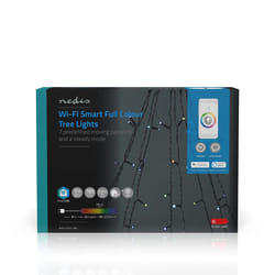 Nedis WIFILXT01C180 lumière décorative Guirlande lumineuse décorative Noir 180 lampe(s) LED 5,7 W G