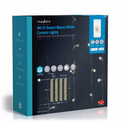 Nedis WIFILXC01W200 lumière décorative Guirlande lumineuse décorative Blanc 200 lampe(s) LED 3,92 W G