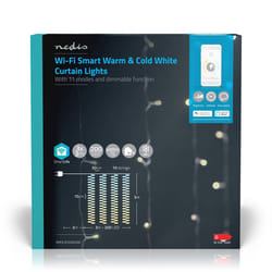 Nedis WIFILXC02W200 lumière décorative Guirlande lumineuse décorative Blanc 200 lampe(s) LED 4,3 W G