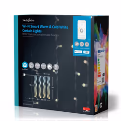 Nedis WIFILXC02W200 lumière décorative Guirlande lumineuse décorative Blanc 200 lampe(s) LED 4,3 W G