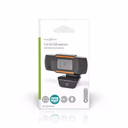 Nedis WCAM100BK webcam 2 MP 1920 x 1080 pixels USB 2.0 Noir - Vue supplémentaire 7