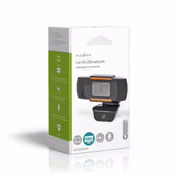 Nedis WCAM100BK webcam 2 MP 1920 x 1080 pixels USB 2.0 Noir - Vue supplémentaire 9