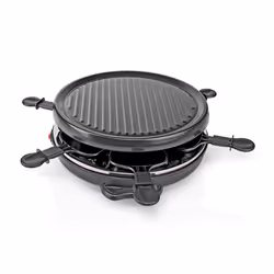 Nedis FCRA210FBK6 raclette 6 personne(s) 800 W Noir