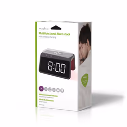 Nedis WCACQ30BK réveille-matin Réveil numérique Noir - Vue supplémentaire 10