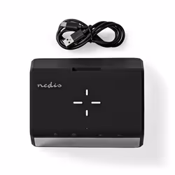 Nedis WCACQ30BK réveille-matin Réveil numérique Noir - Vue supplémentaire 6