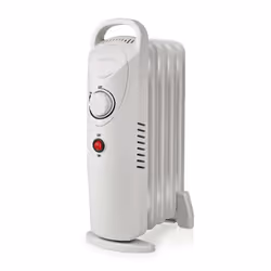 Nedis HTOI30WT5, Chauffage électrique à bain d’huile, Huile, 1,5 m, Intérieure, Sol, Blanc