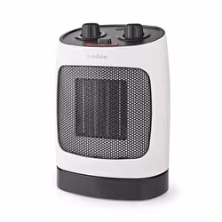 Nedis HTFA19WT, Chauffage de ventilateur électrique, Vitrocéramique, 1,5 m, Intérieure, Sol, Blanc