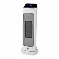 Nedis HTFA20WT, Chauffage de ventilateur électrique, Vitrocéramique, 1,5 m, Intérieure, Sol, Blanc