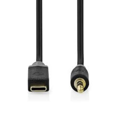 Nedis CCBW65950AT10 câble audio 1 m USB C 3,5mm Noir