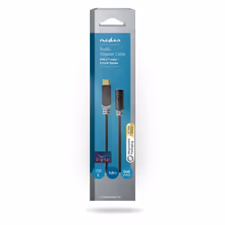Nedis CCBW65960AT10 câble de téléphone portable Noir, Gris 1 m USB C 3,5mm