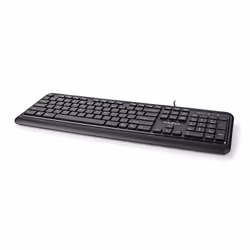 Nedis KBMU200BKUS clavier USB QWERTY US International Noir