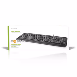 Nedis KBMU200BKDE clavier USB QWERTZ Allemand Noir - Vue supplémentaire 5