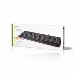 Nedis KBMU200BKDE clavier USB QWERTZ Allemand Noir - Vue supplémentaire 6