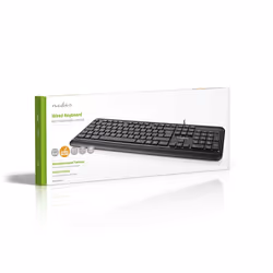 Nedis KBMU200BKDE clavier USB QWERTZ Allemand Noir - Vue supplémentaire 7