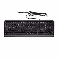 Nedis KBMU200BKDE clavier USB QWERTZ Allemand Noir - Vue supplémentaire 8