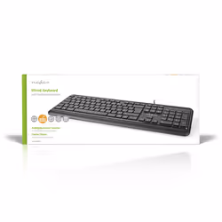 Nedis KBMU200BKFR clavier USB AZERTY Français Noir - Vue supplémentaire 5