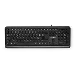 Nedis KBMU200BKIT clavier USB QWERTY Italien Noir