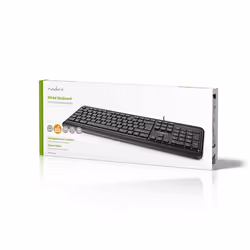 Nedis KBMU200BKND clavier USB QWERTY Nordique Noir - Vue supplémentaire 6