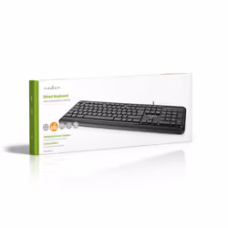 Nedis KBMU200BKND clavier USB QWERTY Nordique Noir - Vue supplémentaire 7