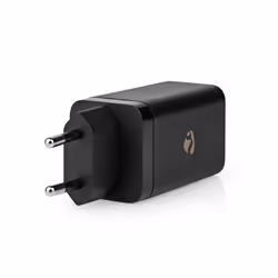 Nedis Universal GaN Wall Charger Ordinateur portable, Smartphone, Tablette Noir Secteur Charge rapide Intérieure - Vue supplémentaire 5