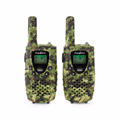 Nedis WLTK0810BK, 8 canaux, 446.00625 - 446.09375 MHz, 8000 m, 2,29 cm (0.9"), AAA/LR03, 2,5 h