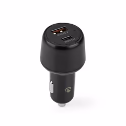 Nedis Chargeur de voiture, Auto, Allume-cigare, 20 V, Noir