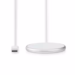 Nedis Wireless Smartphone Aluminium, Blanc USB Recharge sans fil Intérieure