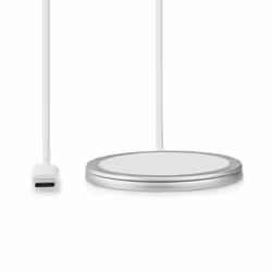 Nedis Wireless Smartphone Aluminium, Blanc USB Recharge sans fil Intérieure