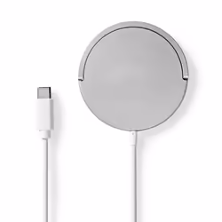 Nedis Wireless Smartphone Aluminium, Blanc USB Recharge sans fil Intérieure