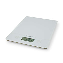 Nedis KASC620WT escabeaux de cuisine Blanc Comptoir Rectangle Balance de ménage électronique