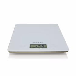 Nedis KASC620WT escabeaux de cuisine Blanc Comptoir Rectangle Balance de ménage électronique