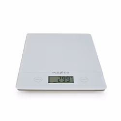 Nedis KASC620WT escabeaux de cuisine Blanc Comptoir Rectangle Balance de ménage électronique