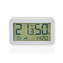 Nedis ZBSC30WT station météo numérique Blanc LCD Batterie