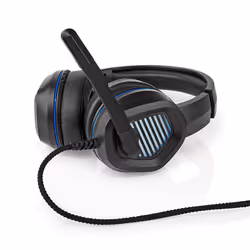 Nedis GHST410BK, Avec fil, Jouer, 20 - 20000 Hz, 310 g, Casque, Noir