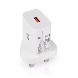 Nedis WCQC302AWTUK, Intérieure, Secteur, 5 V, Blanc