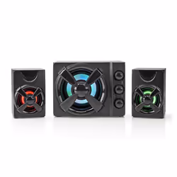 Nedis GSPR31021BK haut-parleur 2-voies Noir Avec fil 11 W
