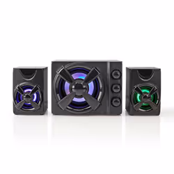 Nedis GSPR31021BK haut-parleur 2-voies Noir Avec fil 11 W