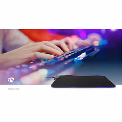 Nedis GMPDL110BK tapis de souris Tapis de souris de jeu Noir - Vue supplémentaire 13
