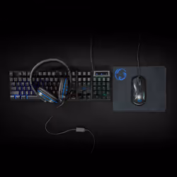 Nedis Gaming Combo Kit clavier Souris incluse USB QWERTY US International Noir - Vue supplémentaire 10